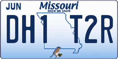 MO license plate DH1T2R