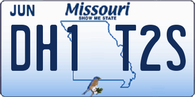 MO license plate DH1T2S