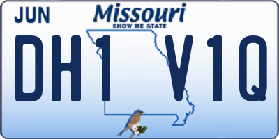 MO license plate DH1V1Q
