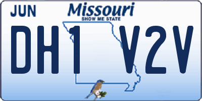MO license plate DH1V2V