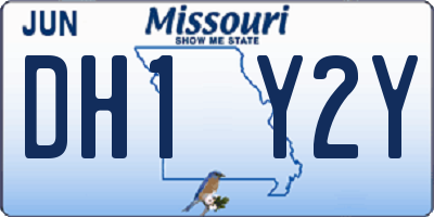 MO license plate DH1Y2Y