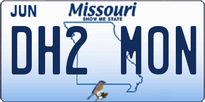 MO license plate DH2M0N