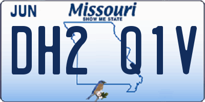 MO license plate DH2Q1V