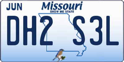 MO license plate DH2S3L