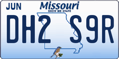 MO license plate DH2S9R
