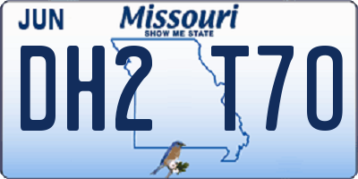 MO license plate DH2T7O
