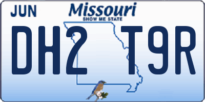 MO license plate DH2T9R