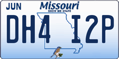 MO license plate DH4I2P