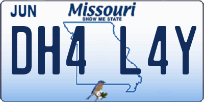 MO license plate DH4L4Y