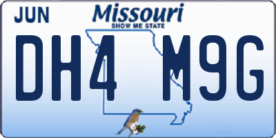 MO license plate DH4M9G