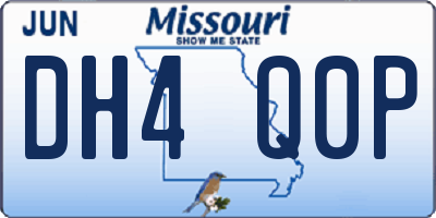 MO license plate DH4Q0P