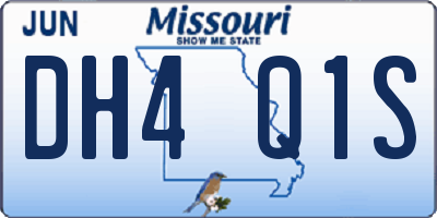 MO license plate DH4Q1S