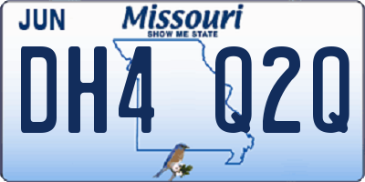 MO license plate DH4Q2Q