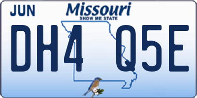 MO license plate DH4Q5E