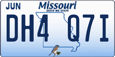 MO license plate DH4Q7I