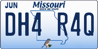 MO license plate DH4R4Q