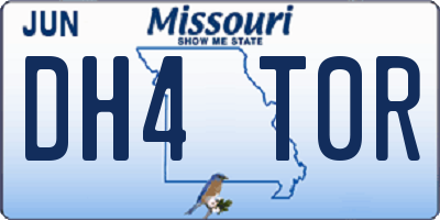 MO license plate DH4T0R