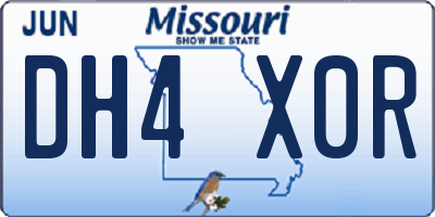 MO license plate DH4X0R