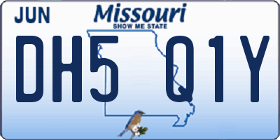 MO license plate DH5Q1Y