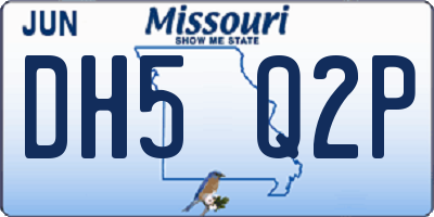 MO license plate DH5Q2P