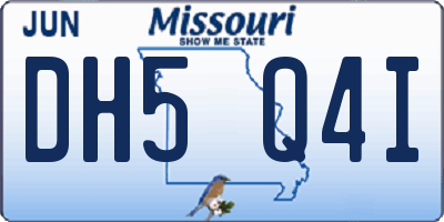 MO license plate DH5Q4I