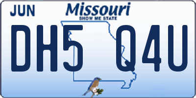 MO license plate DH5Q4U