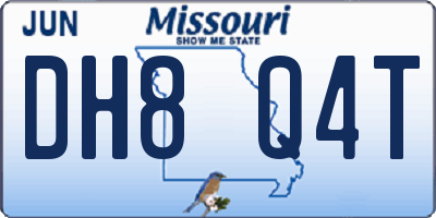 MO license plate DH8Q4T