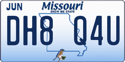 MO license plate DH8Q4U