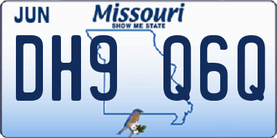 MO license plate DH9Q6Q