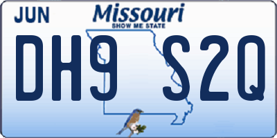 MO license plate DH9S2Q