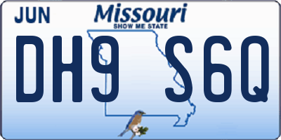 MO license plate DH9S6Q
