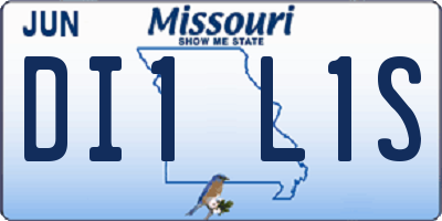 MO license plate DI1L1S