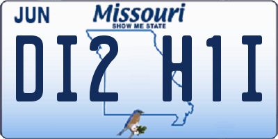 MO license plate DI2H1I
