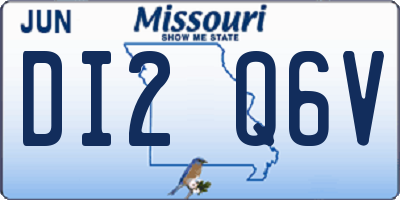 MO license plate DI2Q6V