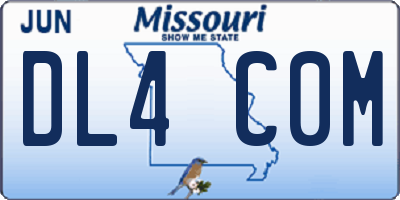 MO license plate DL4C0M