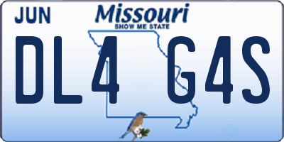 MO license plate DL4G4S