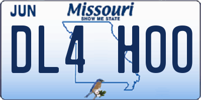 MO license plate DL4H0O