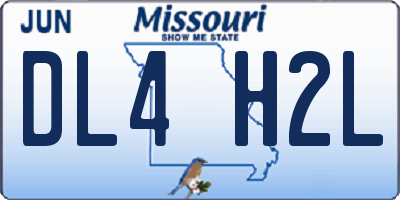 MO license plate DL4H2L
