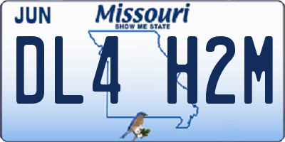 MO license plate DL4H2M