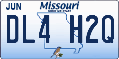MO license plate DL4H2Q
