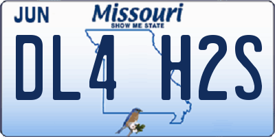 MO license plate DL4H2S