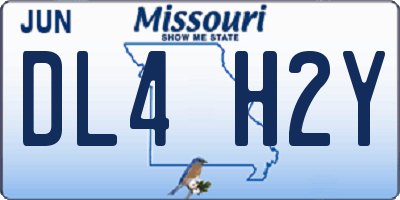 MO license plate DL4H2Y
