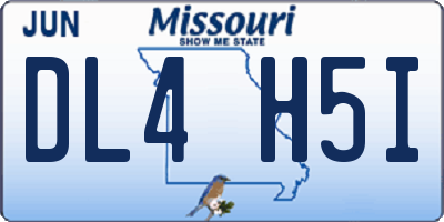 MO license plate DL4H5I