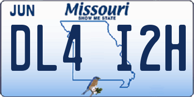 MO license plate DL4I2H