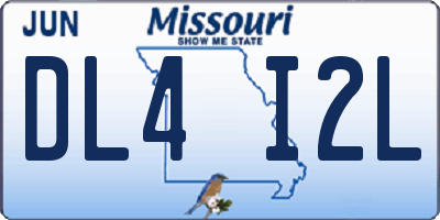 MO license plate DL4I2L