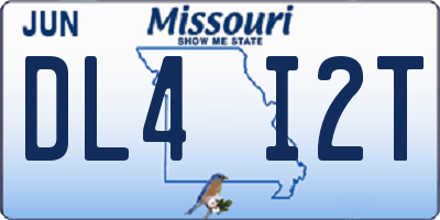 MO license plate DL4I2T