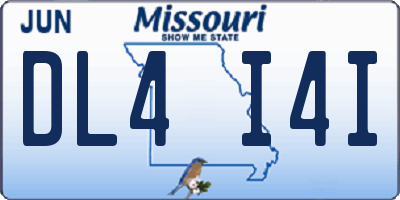 MO license plate DL4I4I
