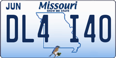 MO license plate DL4I4O