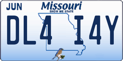 MO license plate DL4I4Y