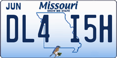 MO license plate DL4I5H